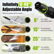 Vipuse Electric Pressure Washer, 3000 PSI, 2.4 GPM, Rotatable 0-120 Nozzle, 350ml Foam Cannon, 23ft Hose