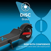 Hover-1 H1-RENE-BLK Renegade Electric Scooter with LED Headlight, 18 MPH Max Speed, 264 lbs Max Weight, 33 Miles