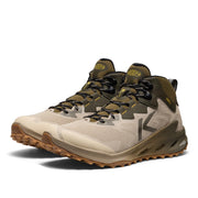 KEEN 1031254 Zionic NXT Mid Waterproof Hiking Boots for Men, Brindle/Lemon Curry, 9.5M