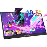 iProda IP-20240301 18.5 Inch Portable Monitor 120Hz FHD 1080P USB-C HDMI for Laptop PS5/4 Mac PC Gaming