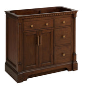 Signature Hardware Elegant-36-White Mahogany Vanity Cabinet - 36