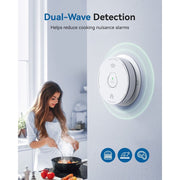 SITERWELL Hardwired Smoke and Carbon Monoxide Detector Combo, 10 Year Battery, UL217-9th, Interconnected System, Bilingual Voice Alerts, White, 5 Pack