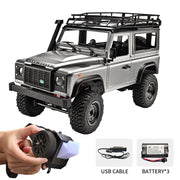 Anmyjuly MN-99S 1/12 Scale Land Rover D90 RC Rock Crawler, 4x4 Off-Road Truck, Upgraded Chassis, 280 Motor, Gray