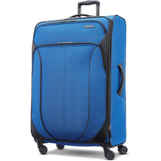 AMERICAN TOURISTER 142354-6188 4 KIX 2.0 Softside Expandable Luggage, Classic Blue, 28 Spinner
