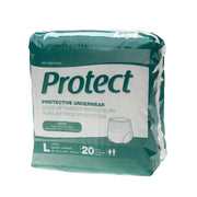 MEDLINE MSO-MSC13505AZ Protect Extra Protective Underwear,Large (Pack of 20)