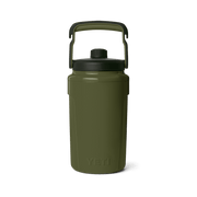 Yeti Silo Half Gallon Water Bottle with PermaFrost Insulation, Leakproof MagDock Chug Cap, Olive, Fence Hook Handle