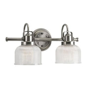 Progress Lighting P2991-81 Archie Collection Steel Two-Light Bath & Vanity - Antique Nickel