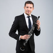 EastRock CLA01 Bb Clarinet, Nickel-Plated Body, Matte Black Finish, 17-Key Boehm System, Dual Replacement Barrels, Hard Case