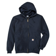 Carhartt Midweight Full-Zip Long-Sleeve Hooded Sweatshirt for Men - New Navy - 2XL
