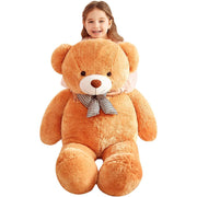 Ikasa Giant Teddy Bear Stuffed Animal Plush Toy, Jumbo 47 in, Brown, Oversized Soft Plush
