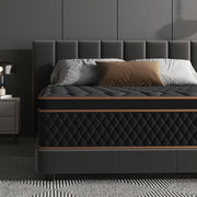 Pixafog King Size Hybrid Mattress in a Box 14 inch,Memory Foam & Pocket Spring Mattresses,Fiberglass-free & CertiPUR-US Bed Mattress