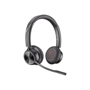 Poly Savi 7320 Ultra-Secure Wireless DECT Headset, Stereo, Noise-Canceling Microphone, Microsoft Teams Certified, Black