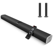 Assist Trust KY8000 TV Sound Bar, 50W Stereo 360 Surround Sound, Bluetooth 5.0, 2 in 1 Detachable Design, HDMI ARC, Optical, AUX, Remote Control