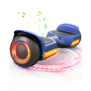 Magic Hover HG13 500W Motor-Self Balancing Hoverboard w/ LED Light & Bluetooth Speaker for Kids, Blue