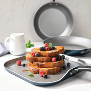 Tramontina Primaware 18-Piece Nonstick Cookware Set, Blue, Aluminum with Tempered Glass Lids