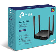 TP-Link Archer C54 AC1200 Dual-Band WiFi Router with MU-MIMO, Guest Network, Parental Controls, Compact Black Design