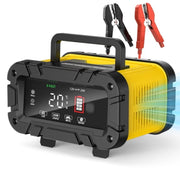 GPED TK-1200 20A Battery Charger 12V/24V LiFePO4 Lead Acid Fully Automatic Battery Maintainer, Yellow