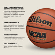 Wilson NCAA Final Four Indoor/Outdoor Basketball, Brown, Size 7, 29.5 in