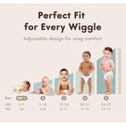 MANEKI Baby Disposable Diapers Size 4, Super Absorbent, Hypoallergenic, Breathable, Up to 12-Hour Leak Protection, 100 Count, BD4179B