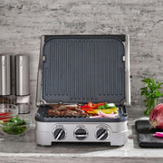 Cuisinart GR-4NNAS Griddler Indoor Grill, Griddle, and Panini Press Color, Stainless Steel