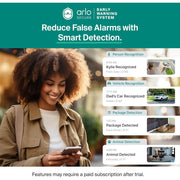 Arlo VMC3283-100NAS Essential Outdoor Pan Tilt Zoom Security Camera 2K Wired - 2-Cam