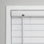 Regal Living Cordless Venetian Vinyl Blinds, 2-Inch Room Darkening Slats, White, 26 x 48 in, WMQKWT260480