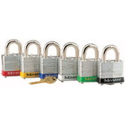Master Lock 1220AST Steel Body Padlock, Reinforced Laminated Steel, 1-1/2