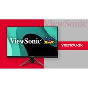 ViewSonic VX2767U-2K 27-Inch QHD IPS Monitor with HDR10, USB-C 65W Charging, HDMI, DisplayPort, Black