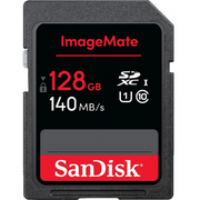 Western Digital SDSDUN4-128G-AW6KN SanDisk 128GB ImageMate SDXC UHS-1 Memory Card - 140MB/s, C10, U1, Full HD, SD Card