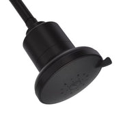 AquaTru 90AT01SH01-B 4-Spray Black 5.32-in Round Rain Filtered High Pressure Shower Head 2.5 GPM, Matte Black