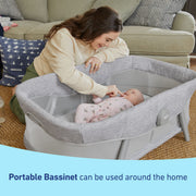 Graco 2155956 DreamMore 3-in-1 Portable Bassinet & Travel Crib, Beau
