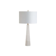 Safavieh TBL4067A Delilah 30-in White LED Rotary Socket Table Lamp with Fabric Shade