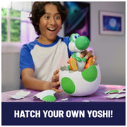 Spin Master Hatchin' Yoshi Interactive Action Figure with Hatching Egg, Multicolor, Ages 4 and Up