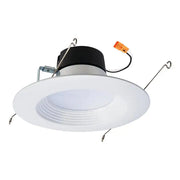 Halo LT560WH6930R-CA 5 in. and 6 in. 3000K Integrated LED Recessed Retrofit Downlight Trim, 90 CRI, Title 20 Compliant in Soft White