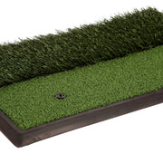 Athletic Works Dual Surface Golf Practice Mat, Heavy-Duty Synthetic Grass, Non-Slip Rubber Base, Green, 1 ft x 2 ft, WAL016