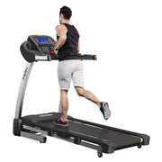 FitRx Crossrun Folding Treadmill, 5.0HP Motor, 10 MPH Speed, 15% Incline, Bluetooth Speakers, 5-Inch LED Screen, Foldable Design, 300 lb Capacity