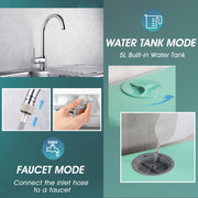 AIRMSEN AE-TDQR03 Portable Countertop Dishwasher with 5-Liter Built-in Water Tank & Air-Dry Function, 5 Washing Programs