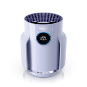 Shark HP070PU NeverChange Compact Pro HEPA Air Purifier, 250 Sq Ft Coverage, 5-Year HEPA-Exceeding Filter, Captures Pollutants and Pet Dander, Lilac
