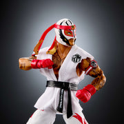 WWE Rey Mysterio x Street Fighter 6-Inch Action Figure with 25 Points of Articulation, TrueFX Detailing, Swappable Hands, Multi-Color, JLD72