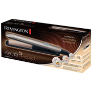 Remington Keratin Protect Hair Straightener with Keratin and Almond Oil Infused Plates, Digital Display, 5 Temperature Settings, Turbo Boost Mode, Orange and Copper, S8540