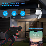 TOPVISION Q19 Light Bulb Camera, 4MP, White
