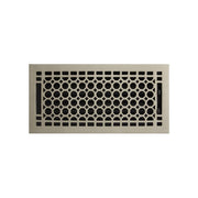 Honeycomb Brass Floor Register - Brushed Nickel 6