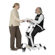 VOCIC Sit to Stand Patient Lift with 400 lb Capacity, Foam Handles, Foldable Seat, White, AY03