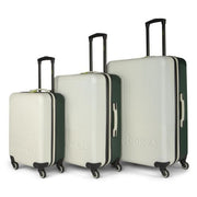 Reebok Hardside Luggage Set, Cream, 3 Piece