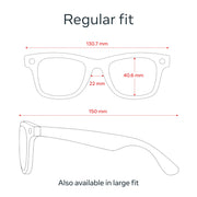 Ray-Ban Meta, Wayfarer  Glasses with Meta AI, 12 MP Ultra-Wide Camera, Polarized Gradient Graphite Lenses, Matte Black, Regular Fit