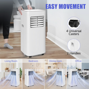 Frostorm Portable Air Conditioners, 10000 BTU 4 In1 Air Conditioner with Remote Control,Portable AC Cooling Range up to 360 Sq.ft, Windows Kit,White
