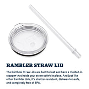 YETI Rambler Straw Mug with Straw Lid - 42 oz. - White