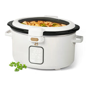 Beautiful 29274 4 Qt Digital Slow Cooker with Hinged Locking Lid, Lavender by Drew Barrymore