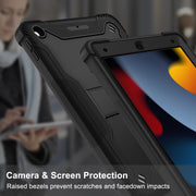 Casetego Rugged Protective Case for iPad 9th 8th 7th Generation 10.2 Inch, Military-Grade Shockproof, Built-In Kickstand, Purple