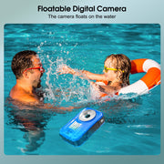 SEREE Waterproof Compact Digital Camera, 4K UHD Video, 64MP Photos, 16X Digital Zoom, IP68 Waterproof to 16ft, Floating Design, 2.4